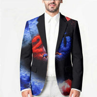 USA 250th Anniversary Celebration Blazer Patriotic Smoke Burst Art Style