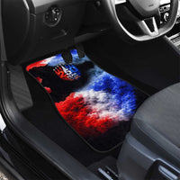 USA 250th Anniversary Celebration Car Mats Patriotic Smoke Burst Art Style