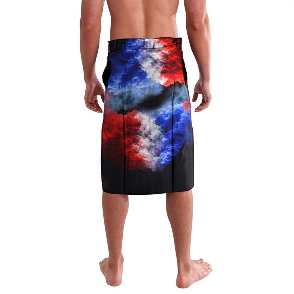 USA 250th Anniversary Celebration Lavalava Patriotic Smoke Burst Art Style
