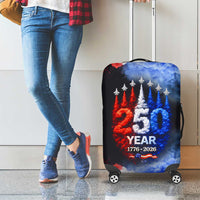 USA 250th Anniversary Celebration Luggage Cover Patriotic Smoke Burst Art Style