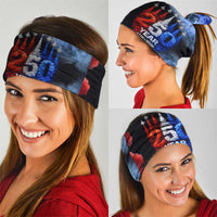 USA 250th Anniversary Celebration Neck Gaiter Patriotic Smoke Burst Art Style