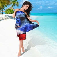 USA 250th Anniversary Celebration Sarong Patriotic Smoke Burst Art Style
