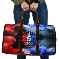 USA 250th Anniversary Celebration Travel Bag Patriotic Smoke Burst Art Style