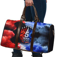 USA 250th Anniversary Celebration Travel Bag Patriotic Smoke Burst Art Style
