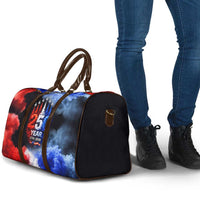 USA 250th Anniversary Celebration Travel Bag Patriotic Smoke Burst Art Style