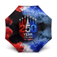 USA 250th Anniversary Celebration Umbrella Patriotic Smoke Burst Art Style