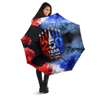 USA 250th Anniversary Celebration Umbrella Patriotic Smoke Burst Art Style