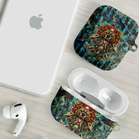 Viking Berserker Bear Warrior AirPods Case Norse Mythology Rune Sigil Illustration