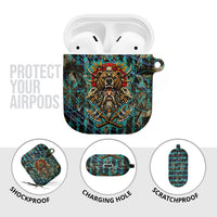 Viking Berserker Bear Warrior AirPods Case Norse Mythology Rune Sigil Illustration