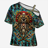 Viking Berserker Bear Warrior Cross Shoulder Shirt Norse Mythology Rune Sigil Illustration