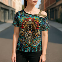 Viking Berserker Bear Warrior Cross Shoulder Shirt Norse Mythology Rune Sigil Illustration