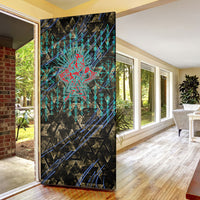 Viking Berserker Bear Warrior Door Cover Norse Mythology Rune Sigil Illustration