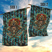 Viking Berserker Bear Warrior Garden Flag Norse Mythology Rune Sigil Illustration