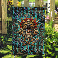 Viking Berserker Bear Warrior Garden Flag Norse Mythology Rune Sigil Illustration