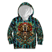 Viking Berserker Bear Warrior Kid Hoodie Norse Mythology Rune Sigil Illustration