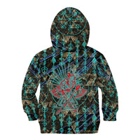 Viking Berserker Bear Warrior Kid Hoodie Norse Mythology Rune Sigil Illustration