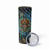 Viking Berserker Bear Warrior Skinny Tumbler Norse Mythology Rune Sigil Illustration