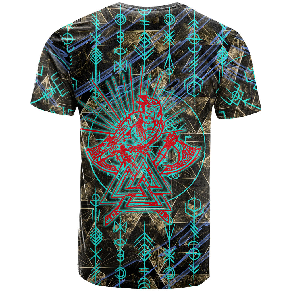Viking Berserker Bear Warrior T Shirt Norse Mythology Rune Sigil Illustration