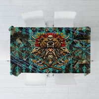Viking Berserker Bear Warrior Tablecloth Norse Mythology Rune Sigil Illustration