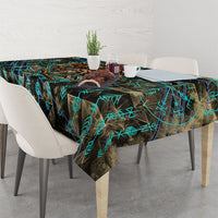 Viking Berserker Bear Warrior Tablecloth Norse Mythology Rune Sigil Illustration