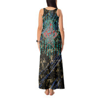 Viking Berserker Bear Warrior Tank Maxi Dress Norse Mythology Rune Sigil Illustration
