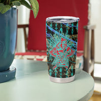 Viking Berserker Bear Warrior Tumbler Cup Norse Mythology Rune Sigil Illustration