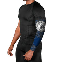 Viking Wolf and Valknut Arm Sleeves Nordic Knotwork Rune Illustration