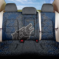 Viking Wolf and Valknut Back Car Seat Cover Nordic Knotwork Rune Illustration