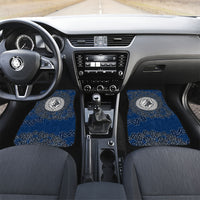 Viking Wolf and Valknut Car Mats Nordic Knotwork Rune Illustration