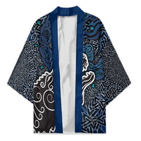 Viking Wolf and Valknut Kimono Nordic Knotwork Rune Illustration