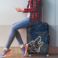Viking Wolf and Valknut Luggage Cover Nordic Knotwork Rune Illustration