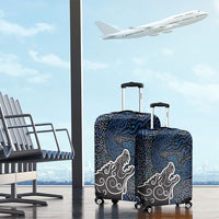 Viking Wolf and Valknut Luggage Cover Nordic Knotwork Rune Illustration