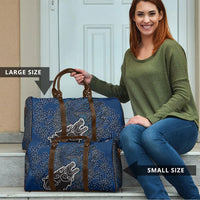 Viking Wolf and Valknut Travel Bag Nordic Knotwork Rune Illustration