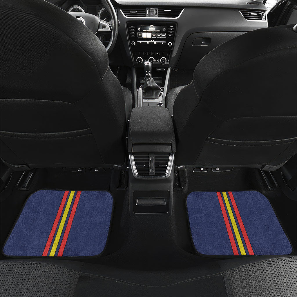 Spain Football 2026 Champions Car Mats Bull Mascot Illustration In Spanish National Colors Comic Style