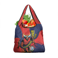 Spain Football 2026 Champions Grocery Bag Bull Mascot Illustration In Spanish National Colors Comic Style