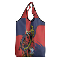Spain Football 2026 Champions Grocery Bag Bull Mascot Illustration In Spanish National Colors Comic Style