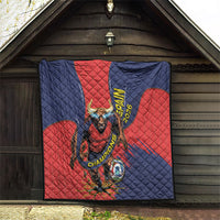 Spain Football 2026 Champions Quilt Bull Mascot Illustration In Spanish National Colors Comic Style