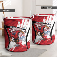 South Korea Football 2026 Champions Laundry Basket Taegeuk Warriors Tiger Mascot - Traditional Korean Art Style