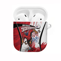 South Korea Football 2026 Champions AirPods Case Taegeuk Warriors Tiger Mascot - Traditional Korean Art Style