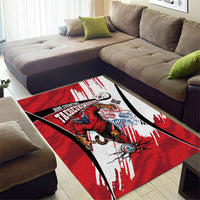 South Korea Football 2026 Champions Area Rug Taegeuk Warriors Tiger Mascot - Traditional Korean Art Style