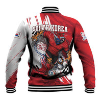 South Korea Football 2026 Champions Baseball Jacket Taegeuk Warriors Tiger Mascot - Traditional Korean Art Style