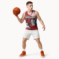 South Korea Football 2026 Champions Basketball Jersey Taegeuk Warriors Tiger Mascot - Traditional Korean Art Style