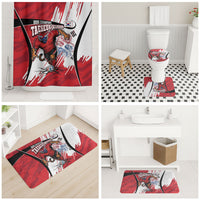 South Korea Football 2026 Champions Bathroom Set Taegeuk Warriors Tiger Mascot - Traditional Korean Art Style