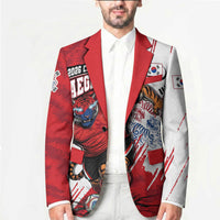 South Korea Football 2026 Champions Blazer Taegeuk Warriors Tiger Mascot - Traditional Korean Art Style