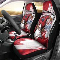 South Korea Football 2026 Champions Car Seat Cover Taegeuk Warriors Tiger Mascot - Traditional Korean Art Style
