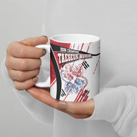 South Korea Football 2026 Champions Ceramic Mug Taegeuk Warriors Tiger Mascot - Traditional Korean Art Style