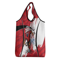 South Korea Football 2026 Champions Grocery Bag Taegeuk Warriors Tiger Mascot - Traditional Korean Art Style