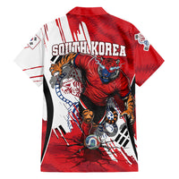 South Korea Football 2026 Champions Hawaiian Shirt Taegeuk Warriors Tiger Mascot - Traditional Korean Art Style