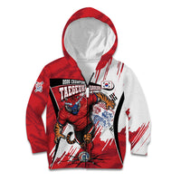 South Korea Football 2026 Champions Kid Hoodie Taegeuk Warriors Tiger Mascot - Traditional Korean Art Style
