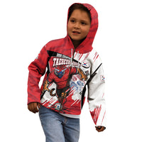 South Korea Football 2026 Champions Kid Hoodie Taegeuk Warriors Tiger Mascot - Traditional Korean Art Style